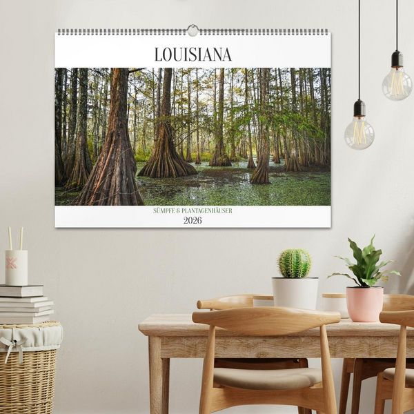 Produktbild: Louisiana - S&uuml;mpfe und Plantagenh&auml;user (Wandkalender 2026 DIN A2 quer), CALVENDO Monatskalender