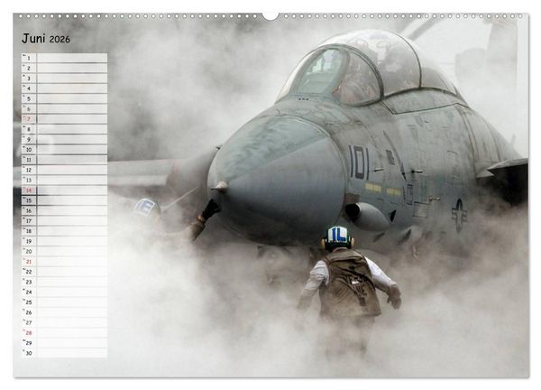 Produktbild: Luftwaffe. Kampfflugzeuge der USA (Wandkalender 2026 DIN A2 quer), CALVENDO Monatskalender