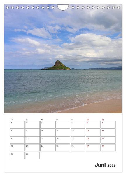 Produktbild: Hawaii - Reiseplaner (Wandkalender 2026 DIN A4 hoch), CALVENDO Monatskalender