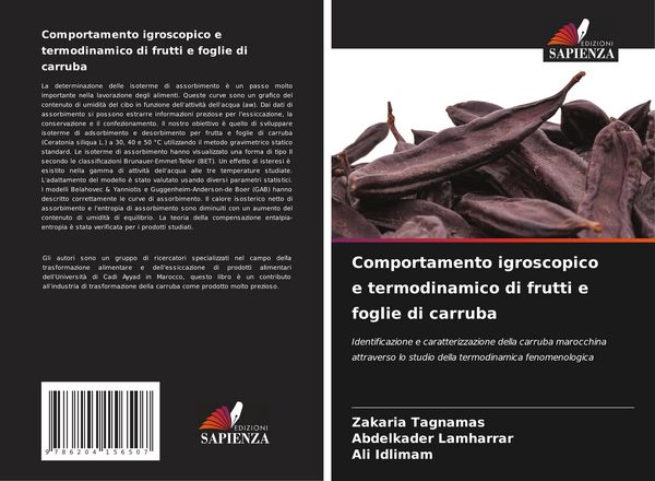 Produktbild: Comportamento igroscopico e termodinamico di frutti e foglie di carruba