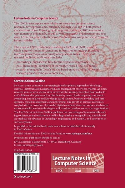 Produktbild: Service-Oriented Computing - ICSOC 2014 Workshops