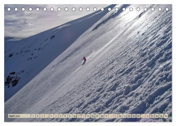 Produktbild: Skifahren - so sch&ouml;n (Tischkalender 2026 DIN A5 quer), CALVENDO Monatskalender