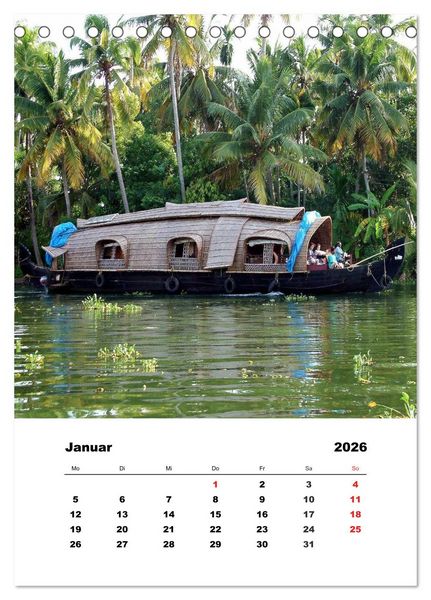 Produktbild: Indien erleben (Tischkalender 2026 DIN A5 hoch), CALVENDO Monatskalender