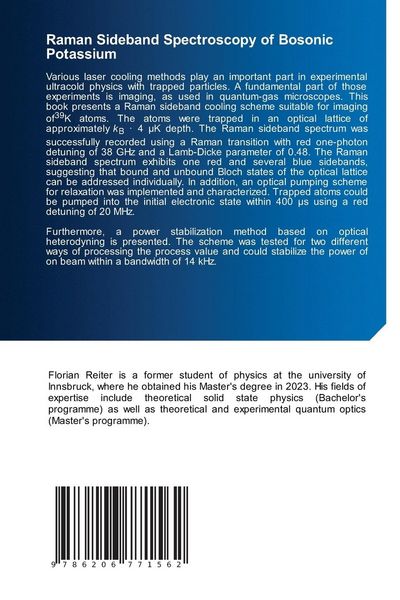 Produktbild: Raman Sideband Spectroscopy of Bosonic Potassium