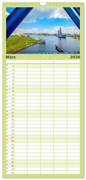 Produktbild: Familienplaner 2026 - Wilhelmshaven - Bezaubernde Momente mit 5 Spalten (Wandkalender, 21 x 45 cm) CALVENDO