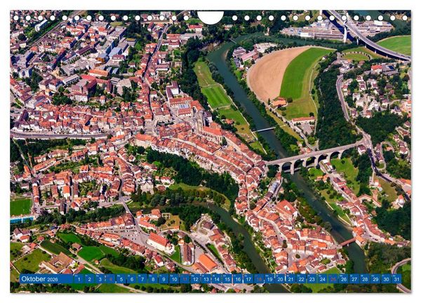 Produktbild: Luftaufnahmen der Schweiz (Wandkalender 2026 DIN A4 quer), CALVENDO Monatskalender