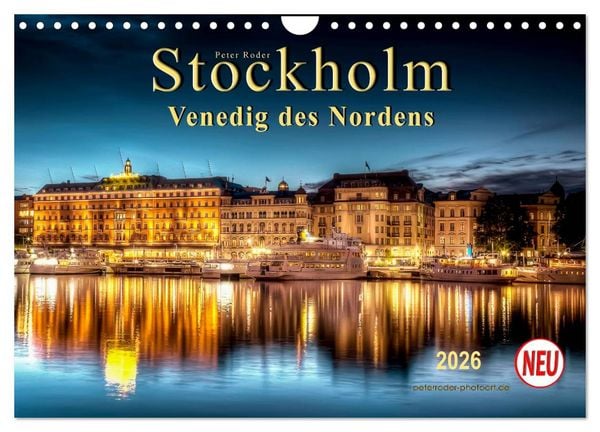 Produktbild: Stockholm - Venedig des Nordens (Wandkalender 2026 DIN A4 quer), CALVENDO Monatskalender