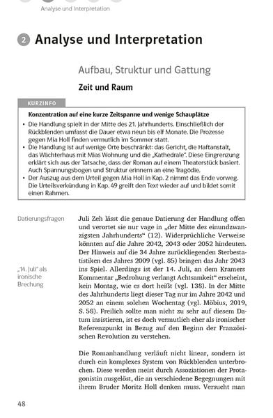 Produktbild: Lekt&uuml;rehilfen Juli Zeh, Corpus Delicti. Ein Prozess