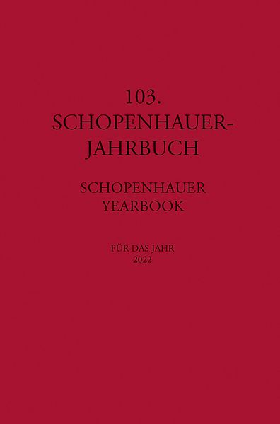 Produktbild: 103. Schopenhauer Jahrbuch