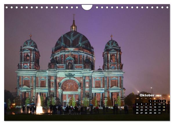 Produktbild: Berlin im Lichterglanz 2026 (Wandkalender 2026 DIN A4 quer), CALVENDO Monatskalender