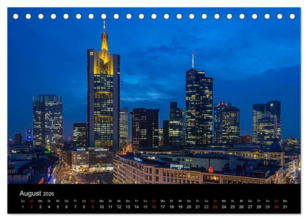 Produktbild: Frankfurt am Main (Tischkalender 2026 DIN A5 quer), CALVENDO Monatskalender