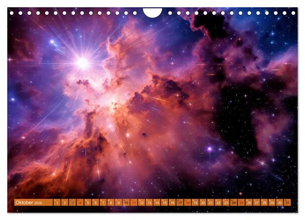 Produktbild: Gammablitze im Universum (Wandkalender 2026 DIN A4 quer), CALVENDO Monatskalender