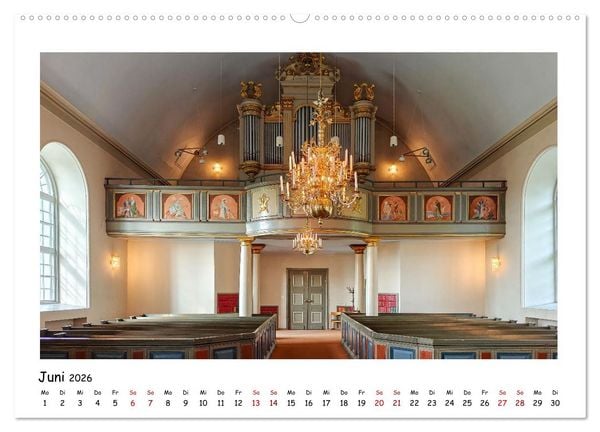Produktbild: Schwedische Kirchen auf dem St.Olavsweg (Wandkalender 2026 DIN A2 quer), CALVENDO Monatskalender