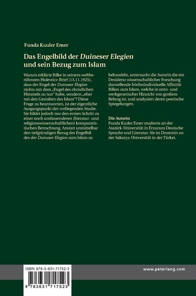 Produktbild: Das Engelbild der &laquo;Duineser Elegien&raquo; und sein Bezug zum Islam