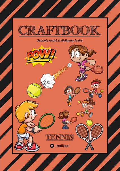 Produktbild: Craftbook - 100 Seiten - Super Tennis Malmotive - Knifflige R&auml;tsel und Aufgaben - Lernspiel - Word Champions Match
