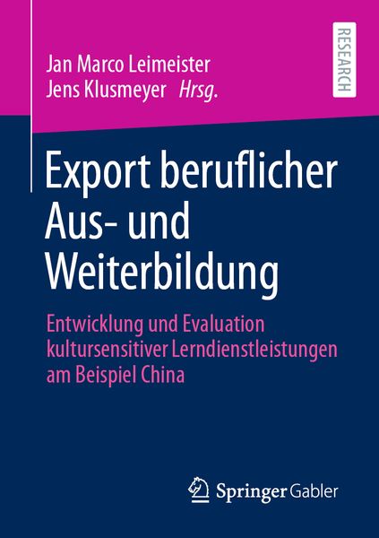 Produktbild: Export beruflicher Aus- und Weiterbildung