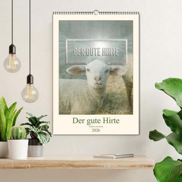 Produktbild: Namen von Jesus (Wandkalender 2026 DIN A2 hoch), CALVENDO Monatskalender