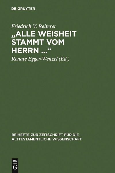 Produktbild: "Alle Weisheit stammt vom Herrn ..."