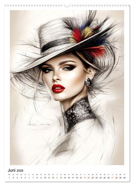 Produktbild: H&uuml;te exclusiv (hochwertiger Premium Wandkalender 2026 DIN A2 hoch), Kunstdruck in Hochglanz
