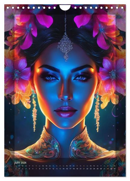 Produktbild: &Eacute;l&eacute;gance Lumineuse (Calendrier mural 2026 DIN A4 horizontal), CALVENDO calendrier mensuel