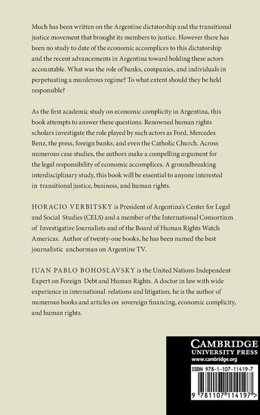 Produktbild: The Economic Accomplices to the Argentine Dictatorship