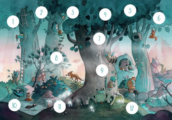 Produktbild: Herr H&uuml;tchen sagt Gute Nacht - Einschlaf-Geschichten aus dem Wald (Band 1)
