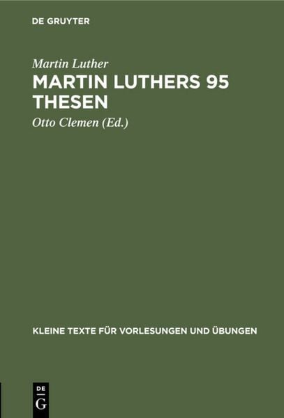 Produktbild: Martin Luthers 95 Thesen