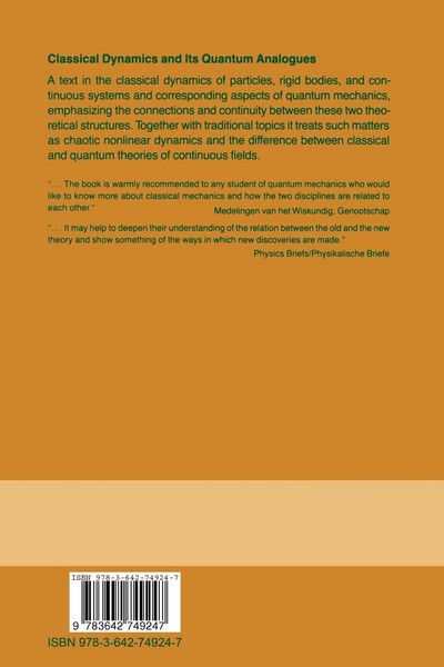 Produktbild: Classical Dynamics and Its Quantum Analogues