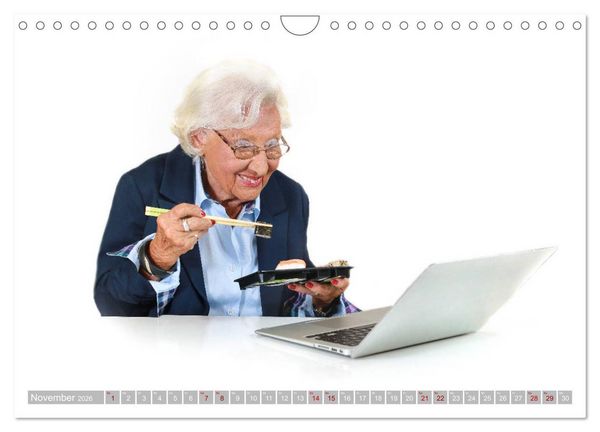 Produktbild: Sch&ouml;nheit im Alter - Auf den Geschmack gekommen (Wandkalender 2026 DIN A4 quer), CALVENDO Monatskalender