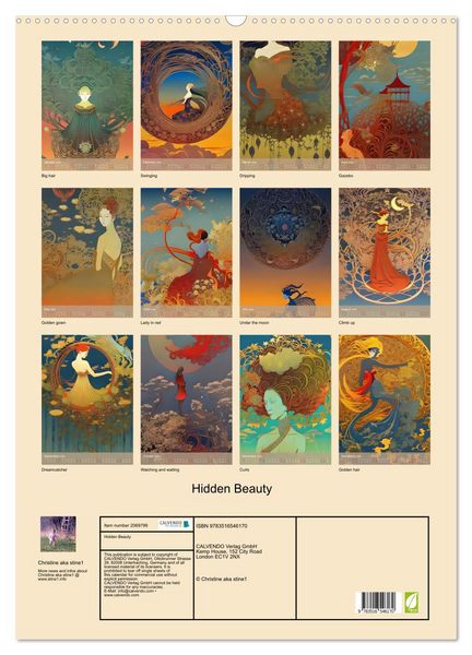 Produktbild: Hidden Beauty (Wall Calendar 2026 DIN A2 portrait), CALVENDO 12 Month Wall Calendar
