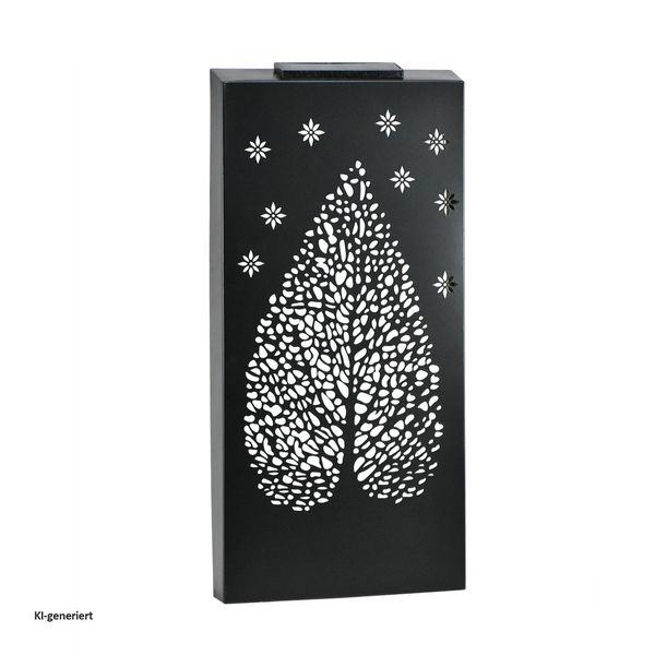Produktbild: HTI-Living Wandleuchte aus Metall mit Schattenspiel Blattmotiv