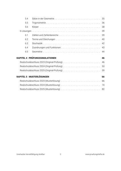 Produktbild: Pr&uuml;fungsheft & Training &ndash; 2026 Mathematik Realschule &ndash; Sachsen-Anhalt &ndash; Original-Pr&uuml;fungen und L&ouml;sungen