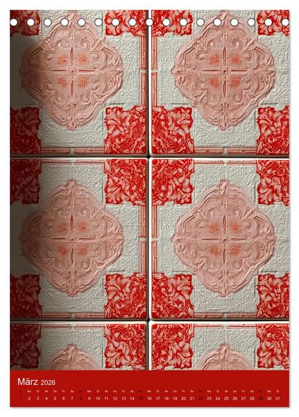 Produktbild: Portugiesischer Fliesen - Azulejos f&uuml;r Fliesenleger, Kunst- und Portugal-Liebhaber (Tischkalender 2026 DIN A5 hoch), CALVENDO Monatskalender