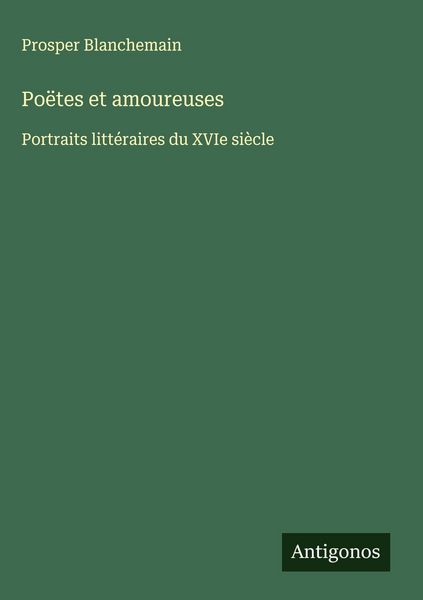 Produktbild: Po&euml;tes et amoureuses