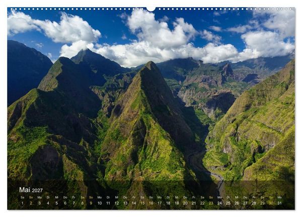 Produktbild: La Reunion - Traumhafte K&uuml;sten und Hochgebirge (hochwertiger Premium Wandkalender 2027 DIN A2 quer), Kunstdruck in Hochglanz