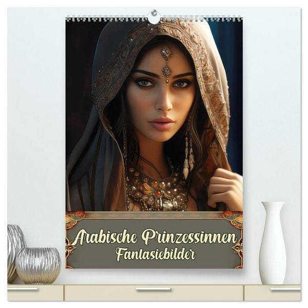 Produktbild: Arabische Prinzessinnen Fantasiebilder (hochwertiger Premium Wandkalender 2026 DIN A2 hoch), Kunstdruck in Hochglanz