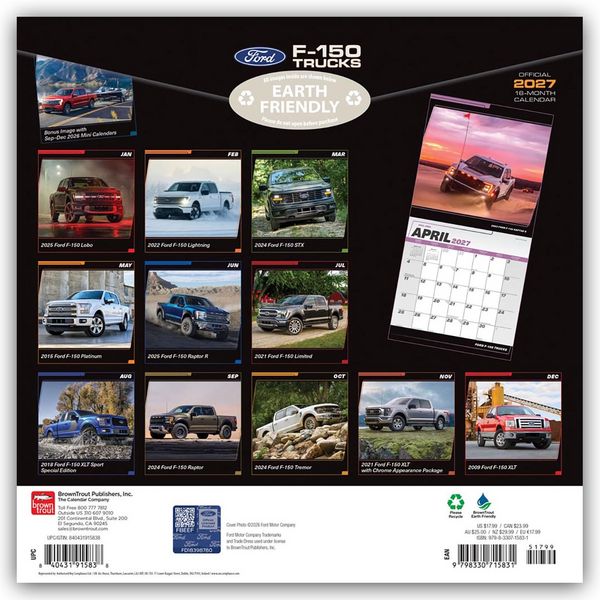 Produktbild: Ford F-150 Trucks 2027 &ndash; 16-Monatskalender