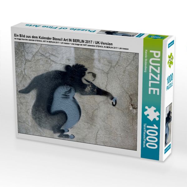 CALVENDO Puzzle Ein Bild aus dem Kalender Stencil Art IN BERLIN 2017 / UK-Version | 1000 Teile Lege-Größe 64x48cm Foto-Puzzle für glückliche Stunden