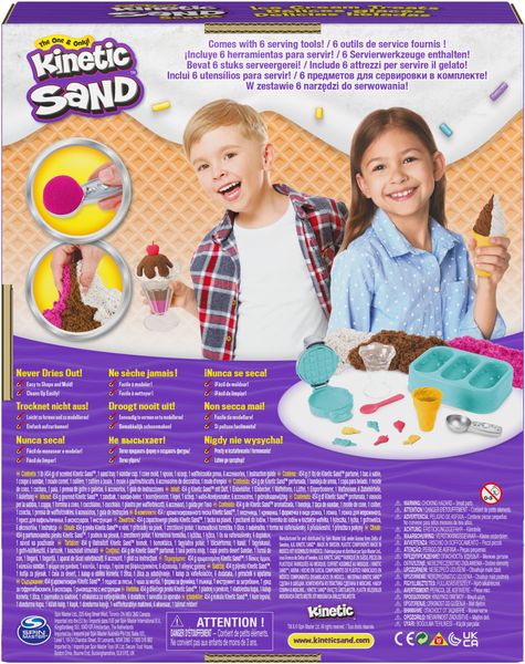 Spin Master - Kinetic Sand - Eiscreme Set mit Duftsand, 510 g