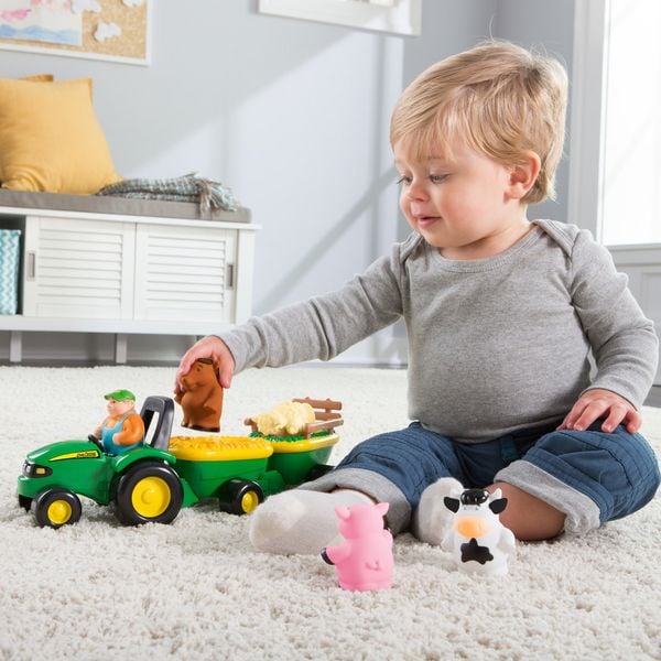 Produktbild: Heuwagen mit lustigen Tierger&auml;uschen