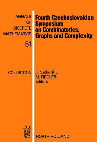 Produktbild: Fourth Czechoslovakian Symposium on Combinatorics, Graphs and Complexity