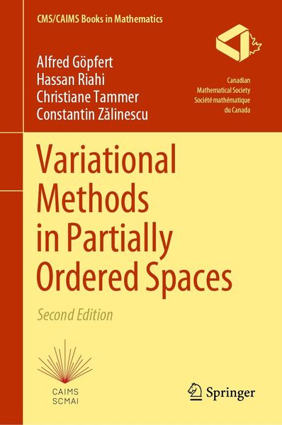 Produktbild: Variational Methods in Partially Ordered Spaces