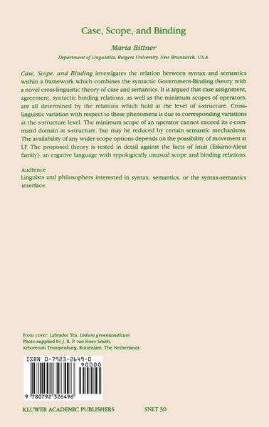 Produktbild: Case, Scope, and Binding