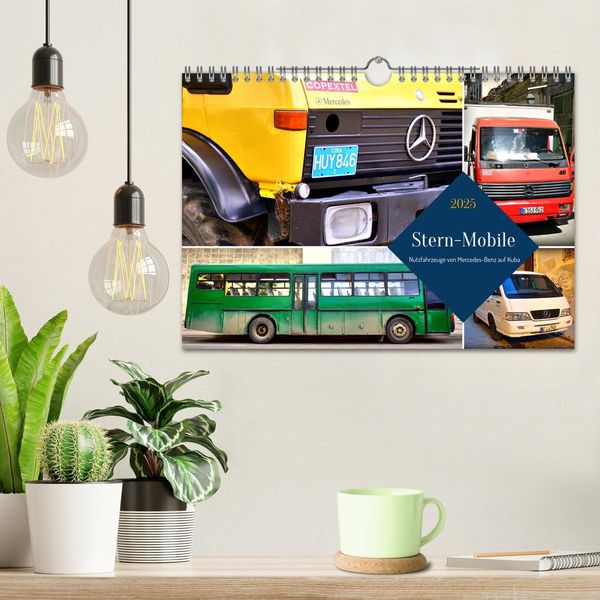 Produktbild: Stern-Mobile - Nutzfahrzeuge von Mercedes-Benz auf Kuba (Wandkalender 2025 DIN A4 quer), CALVENDO Monatskalender