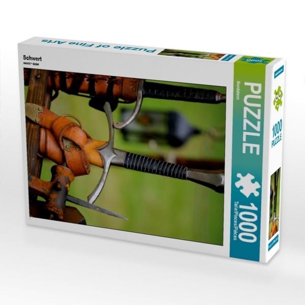 Produktbild: CALVENDO Puzzle Schwert 1000 Teile Puzzle hoch | 1000 Teile Lege-Gr&ouml;&szlig;e 64 &times; 48 cm Foto-Puzzle f&uuml;r gl&uuml;ckliche Stunden