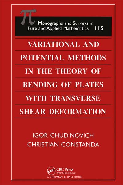 Produktbild: Variational and Potential Methods in the Theory of Bending of Plates with Transverse Shear Deformation