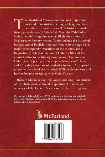 Produktbild: The Earl of Oxford and the Making of "Shakespeare"