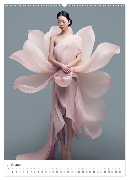 Produktbild: Floral Couture (hochwertiger Premium Wandkalender 2026 DIN A2 hoch), Kunstdruck in Hochglanz
