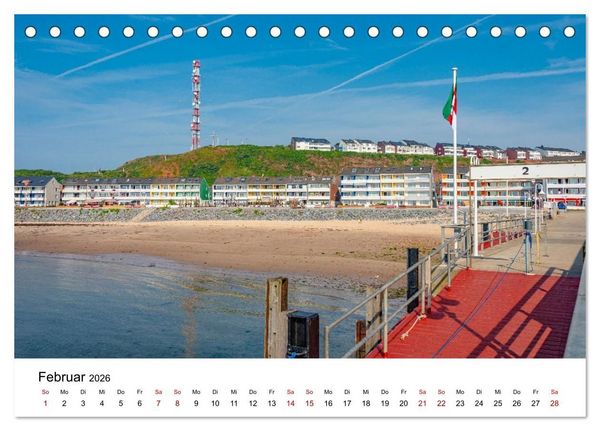 Produktbild: HELGOLAND: Nordseeinsel, sch&ouml;ner Ferienort (Tischkalender 2026 DIN A5 quer), CALVENDO Monatskalender