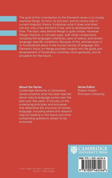 Produktbild: Merge and the Strong Minimalist Thesis